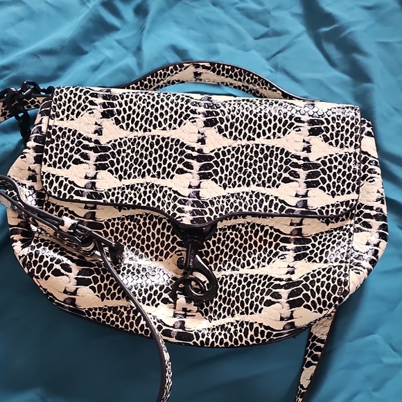 Snake Print Crossbody Bag